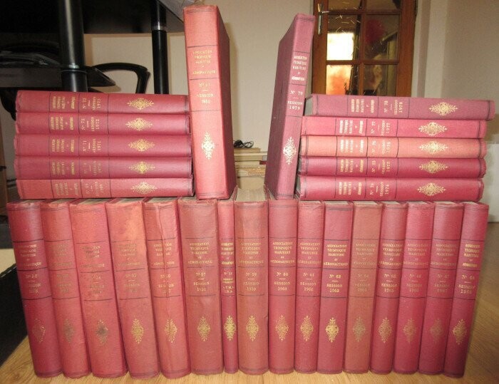 Bulletin de l'Association Technique Maritime et Aéronautique : du n°51 (session de 1952) au n°79 (session de 1979) [manque le n°63] soit 28 volumes