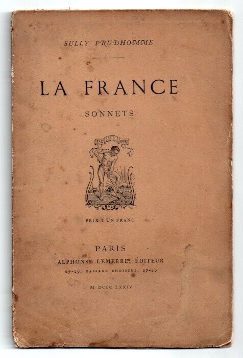 SULLY PRUDHOMME. La France - Sonnets