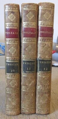 VOLTAIRE. Théâtre de Voltaire : Edition Stéréotype d'après le procédé de Firmin Didot : Tome X + Tome XI + Tome XII