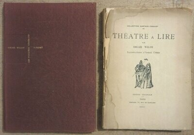 WILDE, Oscar. LOT : Salomé avec des illustrations au pochoir d'après des gouaches de Derain + Théâtre à Lire - Trad. de C. Georges-Bazile avec des Illustrations d'André Utter artiste-peintre