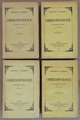 ​FLAUBERT, Gustave. Correspondance - Edition complète en 4 séries :  I. 1830-1850   II. 1850-1854   III. 1854-1869   IV. 1869-1880