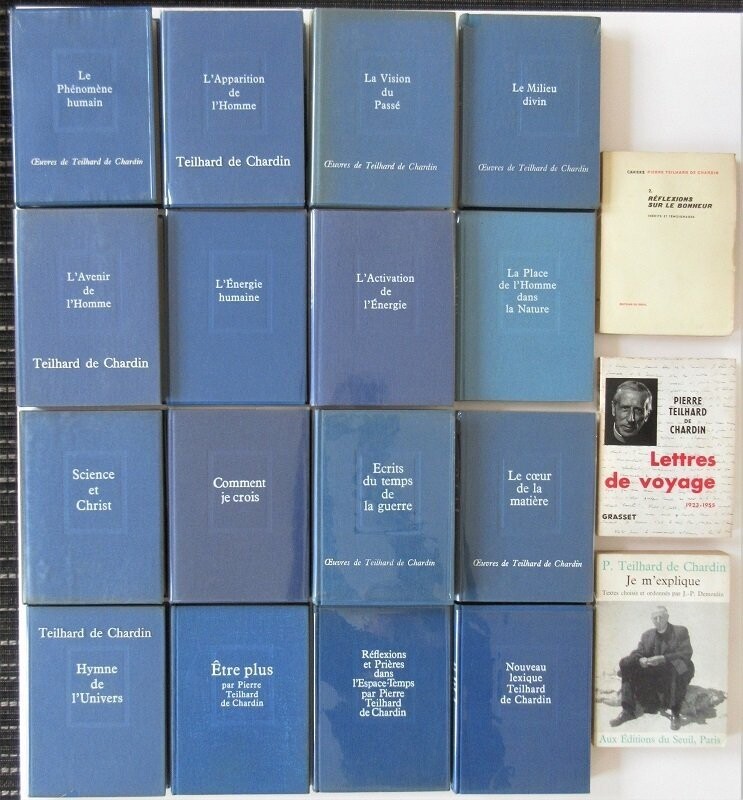 ​TEILHARD DE CHARDIN, Pierre. Oeuvres de Teilhard de Chardin