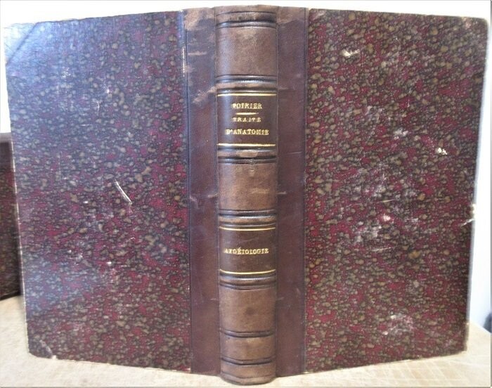 POIRIER, Paul & P. JACQUES & A. CHARPY. Traité d'Anatomie Humaine : Tome II - 2e et 3e fasc. : Angéiologie [ Complet ] : Coeur et Artères - Histologie - Capillaires - Veines. 220 dessins originaux