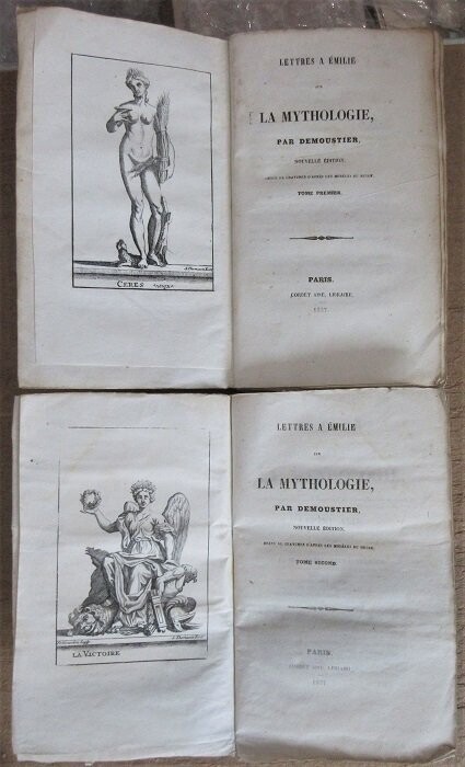 DEMOUSTIER. Lettres à Emilie sur la mythologie - nouvelle édition ornée de gravures d'après les modèles du musée 
[Complet des 2 volumes]
