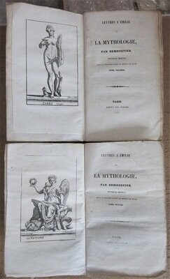 DEMOUSTIER. Lettres à Emilie sur la mythologie - nouvelle édition ornée de gravures d'après les modèles du musée 
[Complet des 2 volumes]