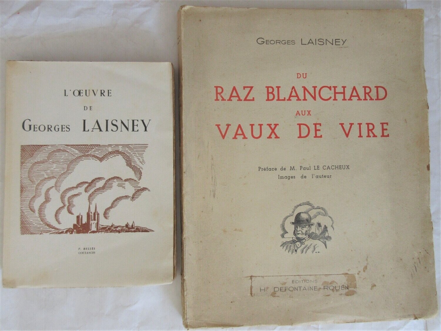 ​LAISNEY, Georges. Du Raz Blanchard aux Vaux de Vire : Préface de Paul Le Cacheux - Images de l'auteur