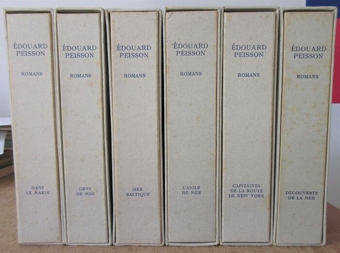 PEISSON, Edouard. Série Complète des 6 Romans Maritimes Illustrés avec Suites : Hans le Marin - Gens de Mer - Mer Baltique - L'Aigle de Mer - Capitaines de la Route de New York - Découverte de la Mer