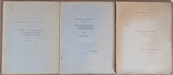 ​CHASTAGNOL, André. Religions et Politique Religieuse de l'avènement de Dioclétien à la bataille du Pont Milvius (1-2) + Religions et Politique Religieuse de 312 à 385