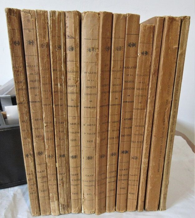 ​Bulletin de la Société Linnéenne de Normandie : Années 1930 à 1950 suite de 13 volumes [sur 14 : manque l'année 1932]