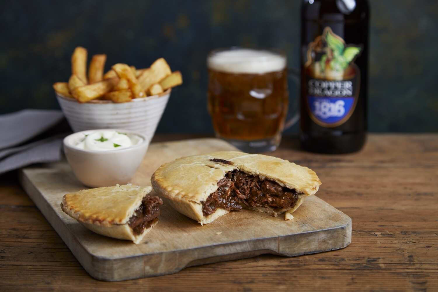 Steak, Ale &amp; Blue Stilton Pie