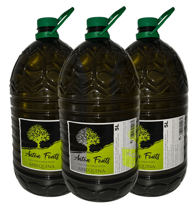 Huile d'olive extra vierge Pack 5 Litres x 3 Unités