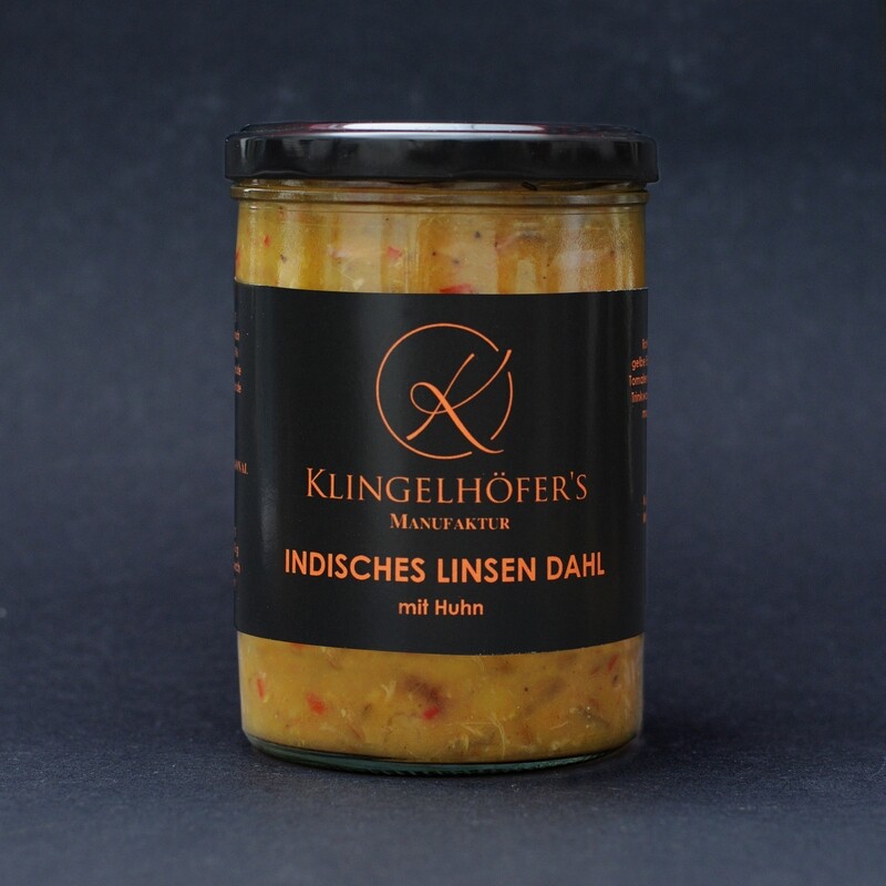 Linsen Dahl mit Huhn