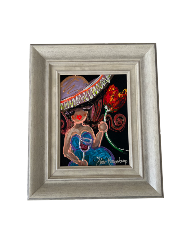 Woman with tulip