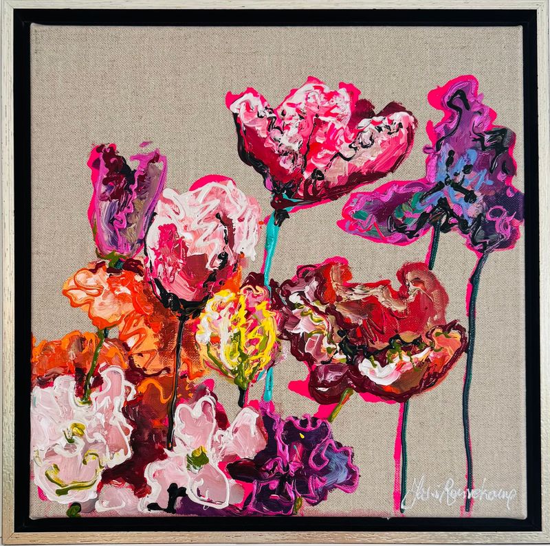 Pink en red flowermix