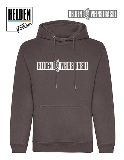Helden der Weinstrasse Schriftzug Hoodie, dunkelgrau Helden der Weinstrasse Schriftzug Hoodie, dunkelgrau