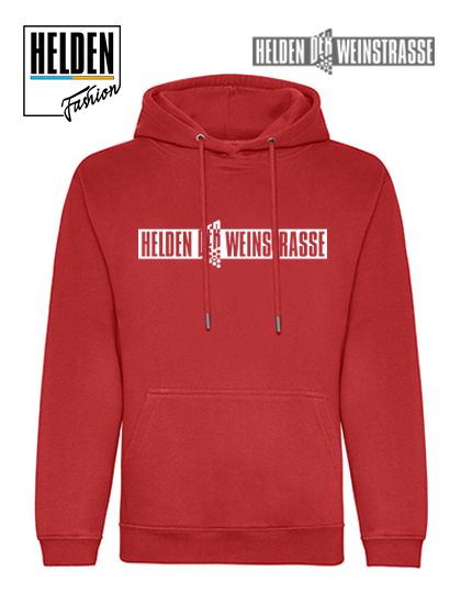 Helden der Weinstrasse Schriftzug Hoodie, rot Helden der Weinstrasse Schriftzug Hoodie, rot