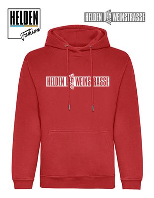 Helden der Weinstrasse Schriftzug Hoodie, rot Helden der Weinstrasse Schriftzug Hoodie, rot