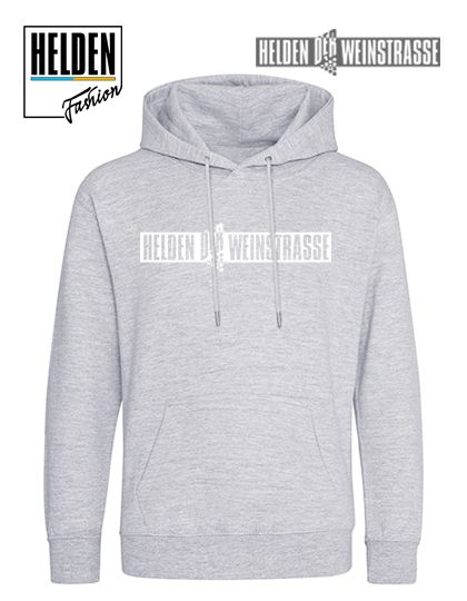 Helden der Weinstrasse Schriftzug Hoodie, hellgrau Helden der Weinstrasse Schriftzug Hoodie, hellgrau