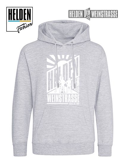 Helden der Weinstrasse Logo Hoodie, hellgrau Helden der Weinstrasse Logo Hoodie, hellgrau