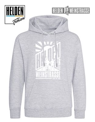 Helden der Weinstrasse Logo Hoodie, hellgrau