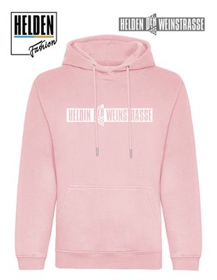 Heldin Schriftzug Organic Hoodie, pink Heldin Schriftzug Organic Hoodie, pink