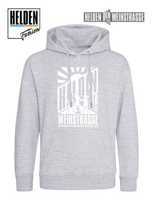 Heldin Logo Organic Hoodie, hellgrau