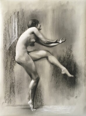 Nude Dancer II -framed Nude Dancer II -framed