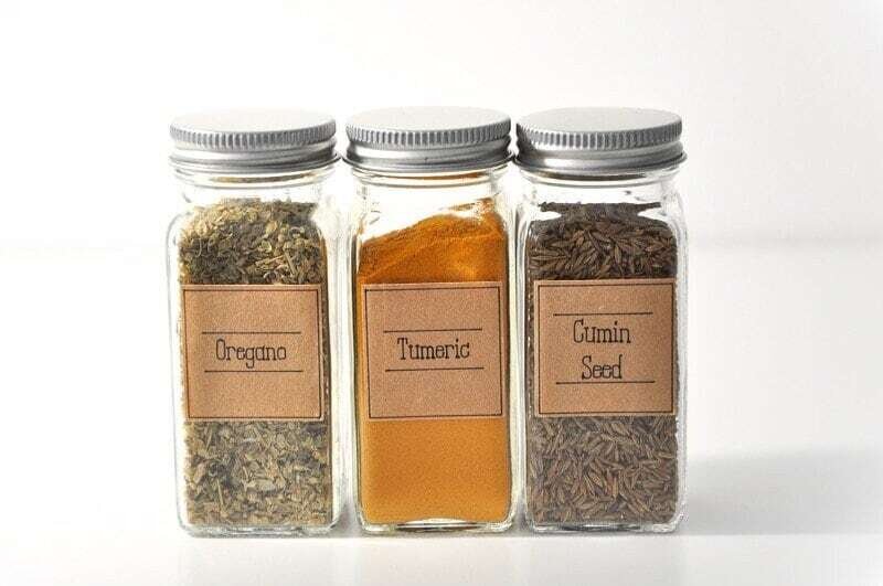 Modern Pantry Organization Spice Label Sets
