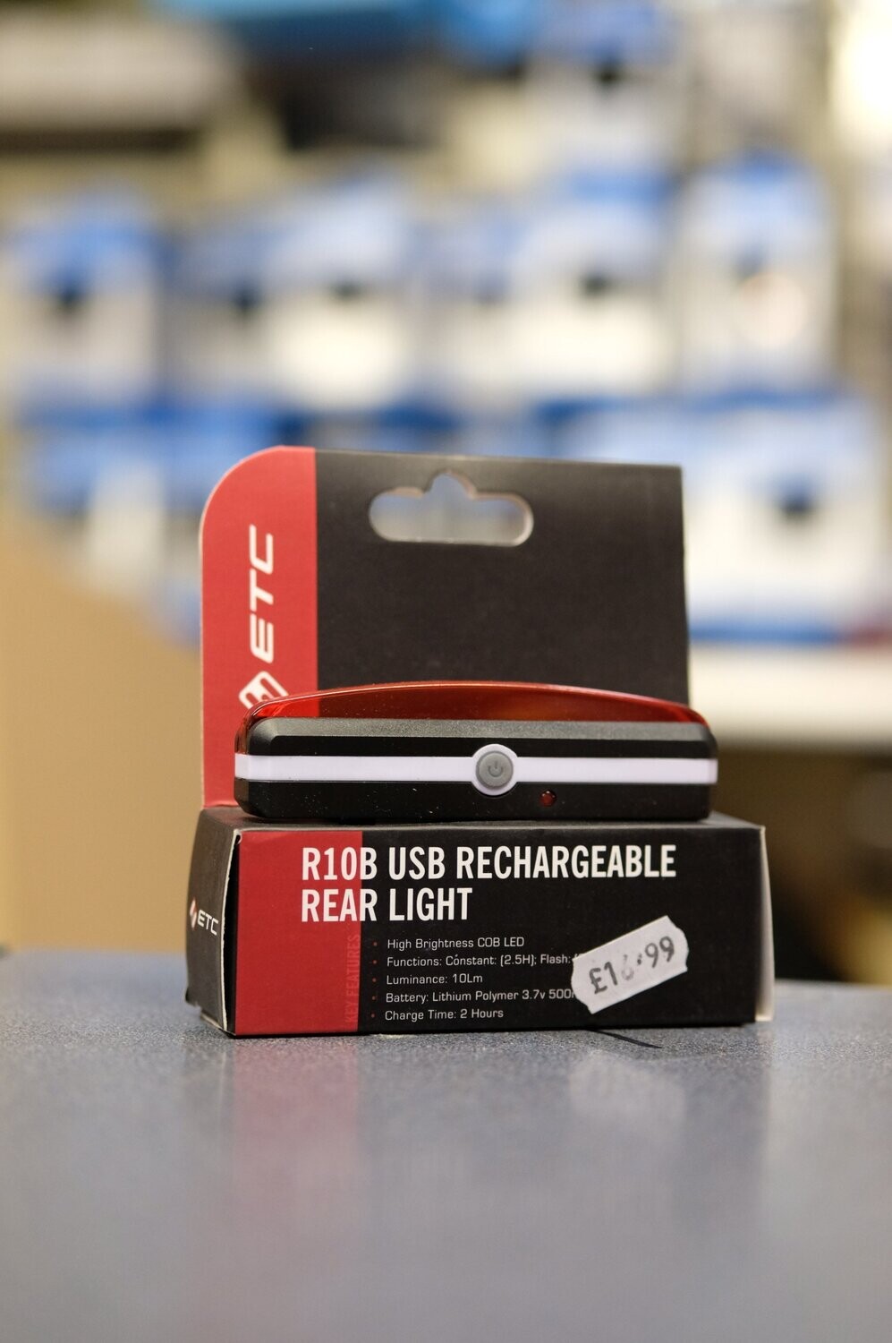 ETC R10B USB rechargeable rear light