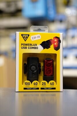 Topeak Powerlux USB combo light set