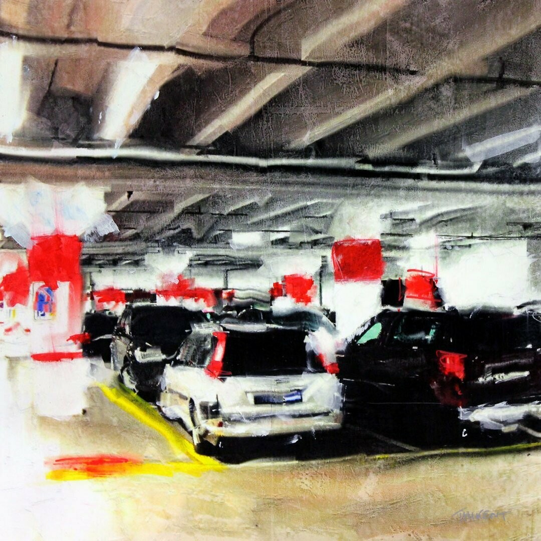 Côme, parking de supermarché