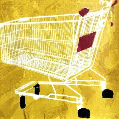 Shopping cart, yellow