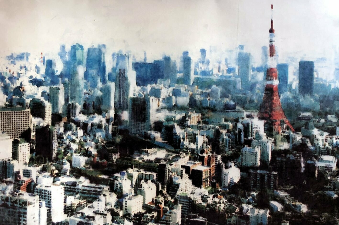 Tokyo, tower, 120x80 cm.