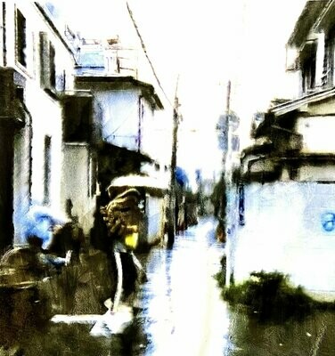Japon, jour de pluie.