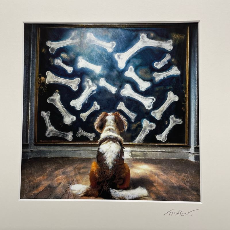 Chien au musée
