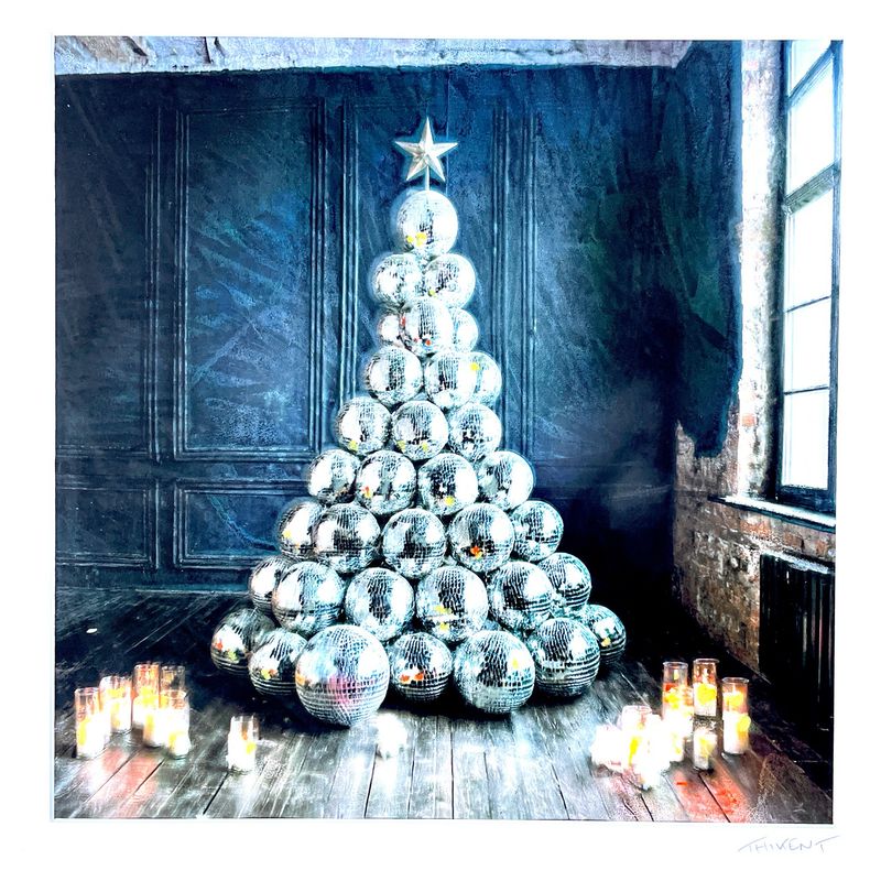 Disco Noël 40x40 cm