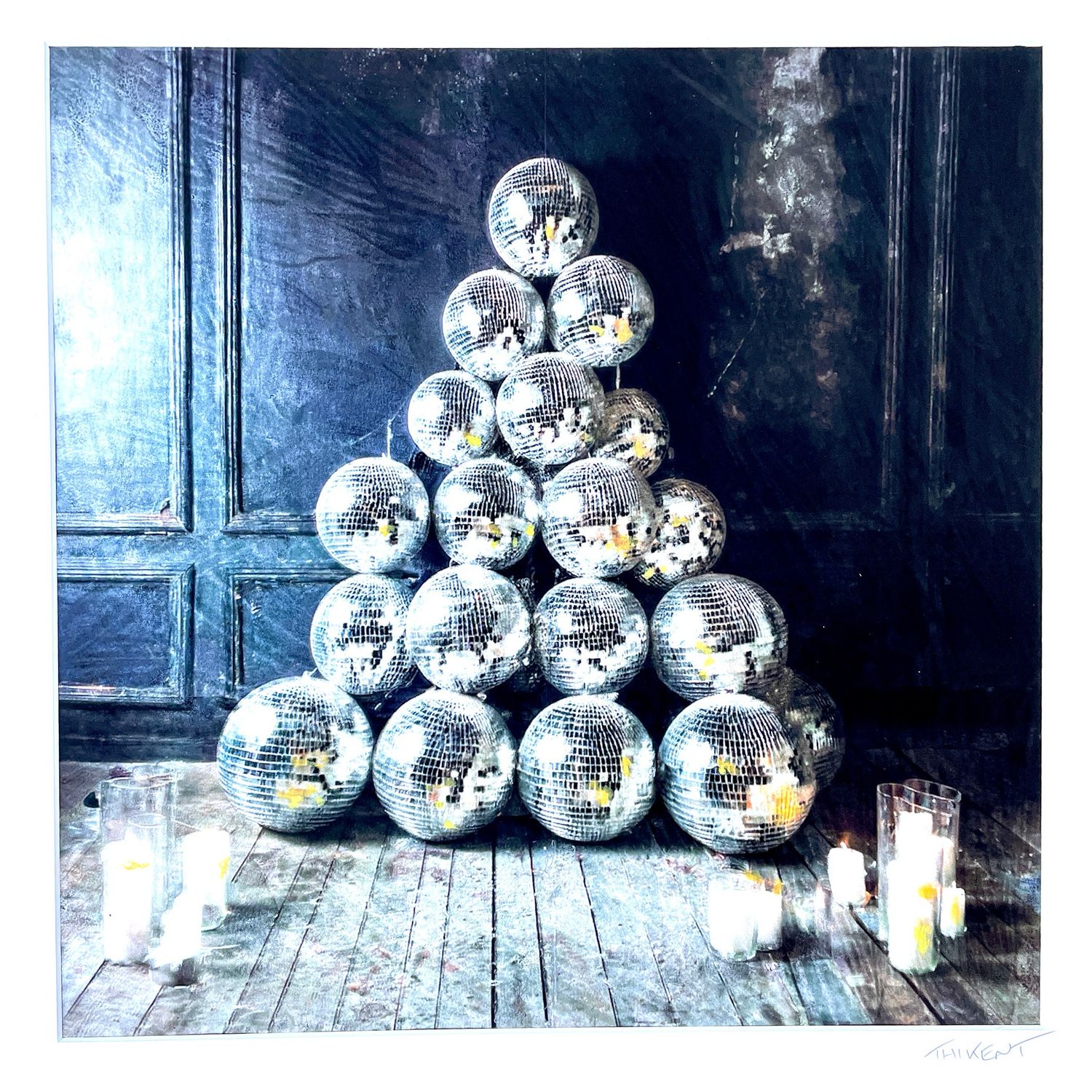 Disco Noël 40x40 cm