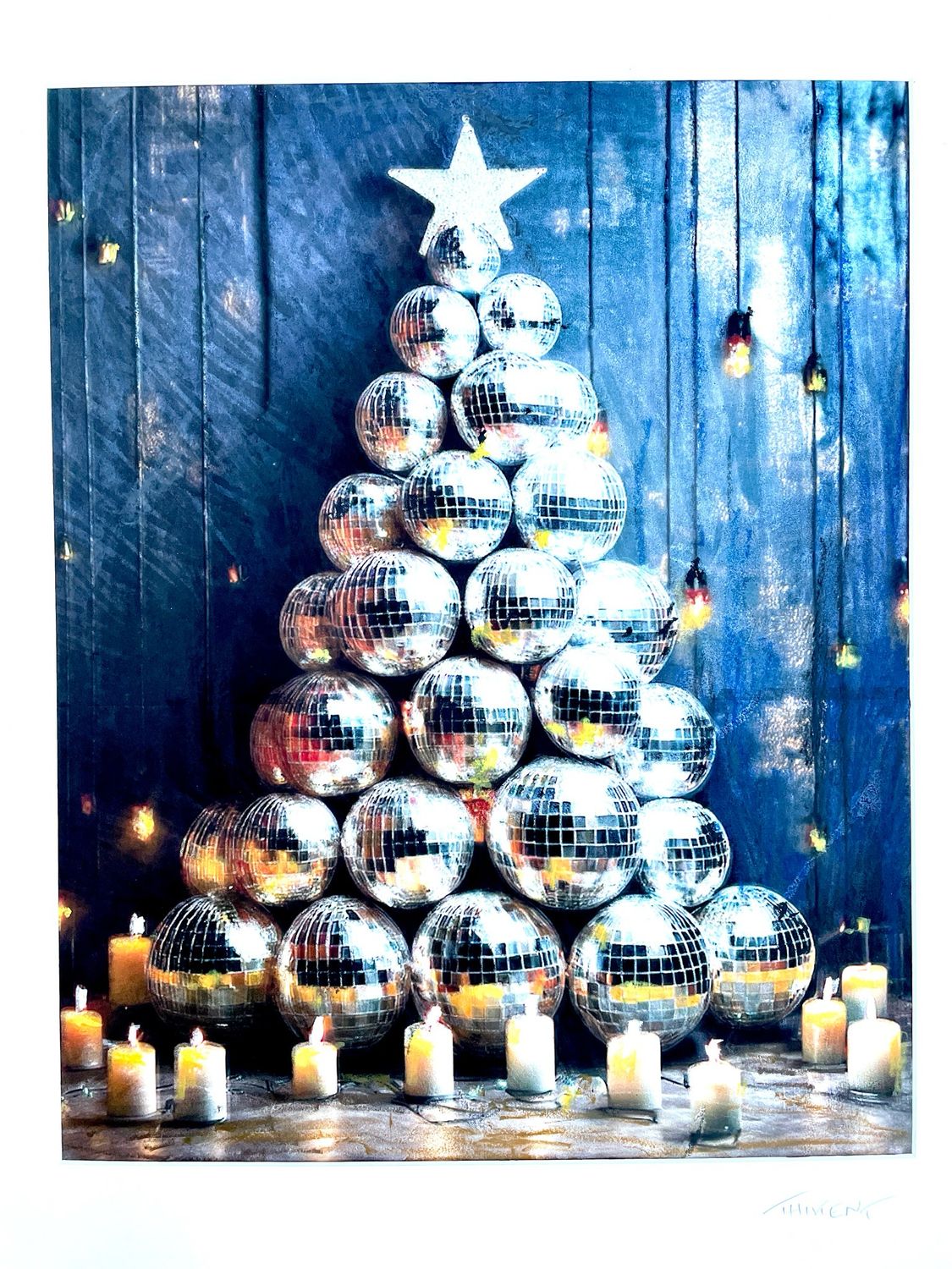 Disco Noël 50x40 cm