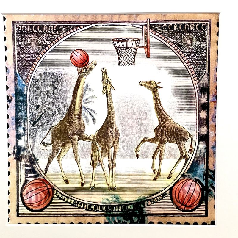Girafes au basket