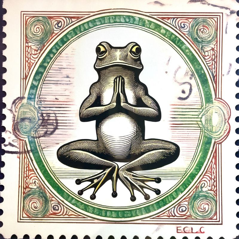 Grenouille zen