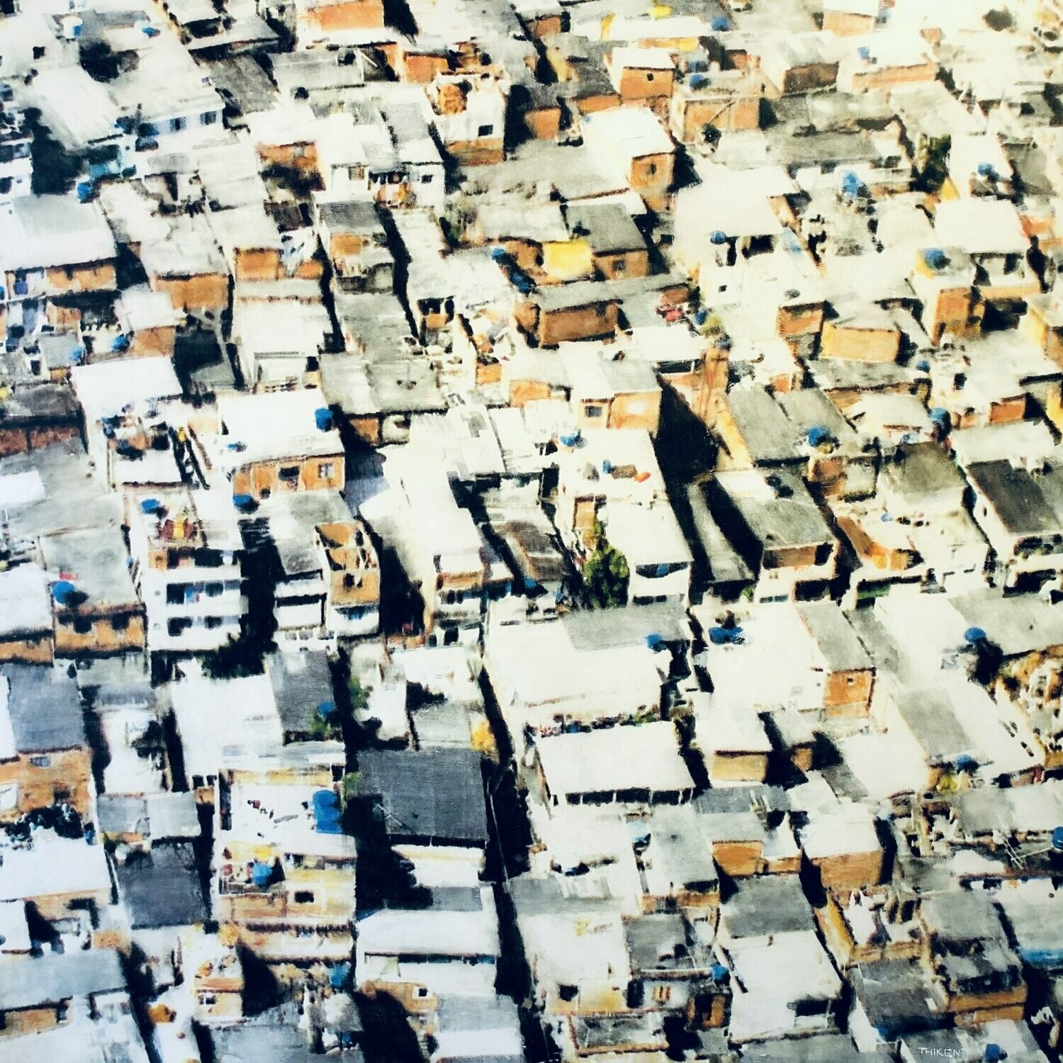 Rio, favela. 120x120 cm.