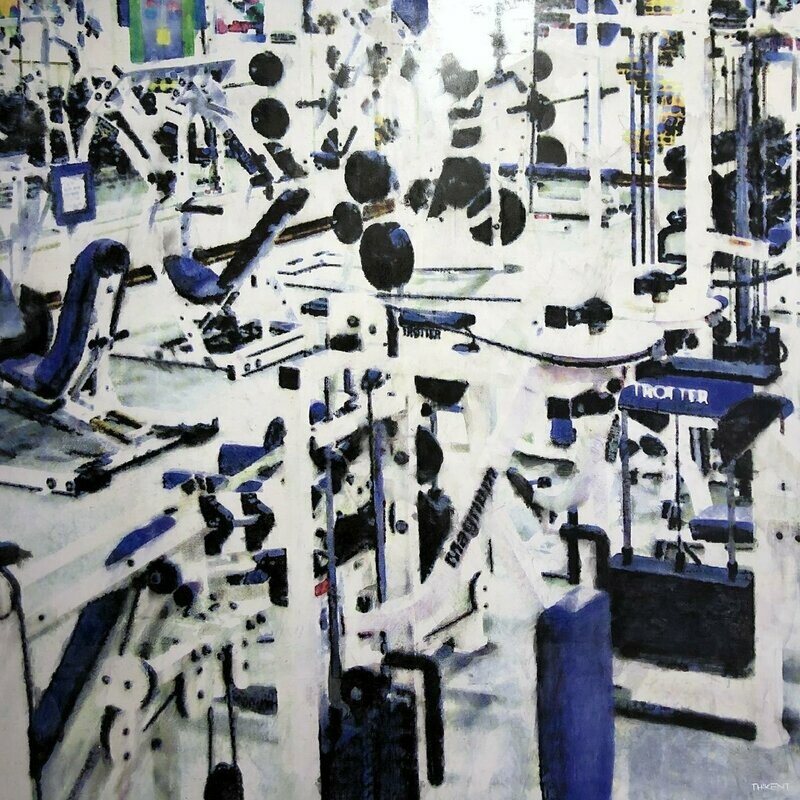 Fitness center, 100x100 cm