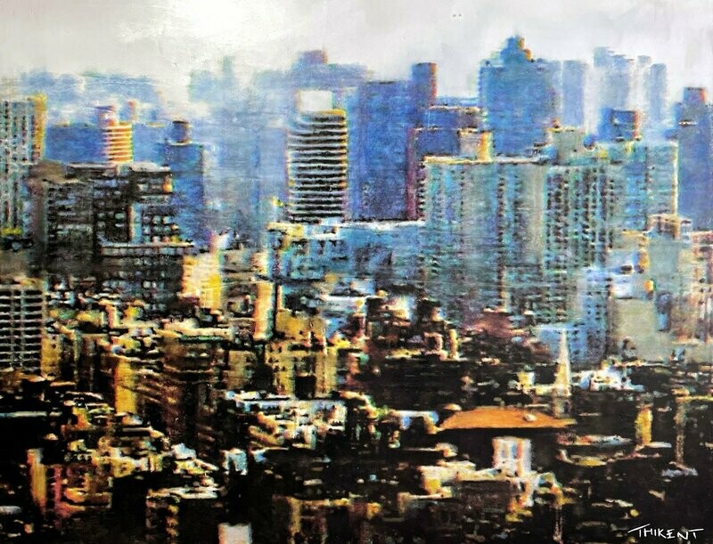 New York, coucher de soleil, 150x120 cm