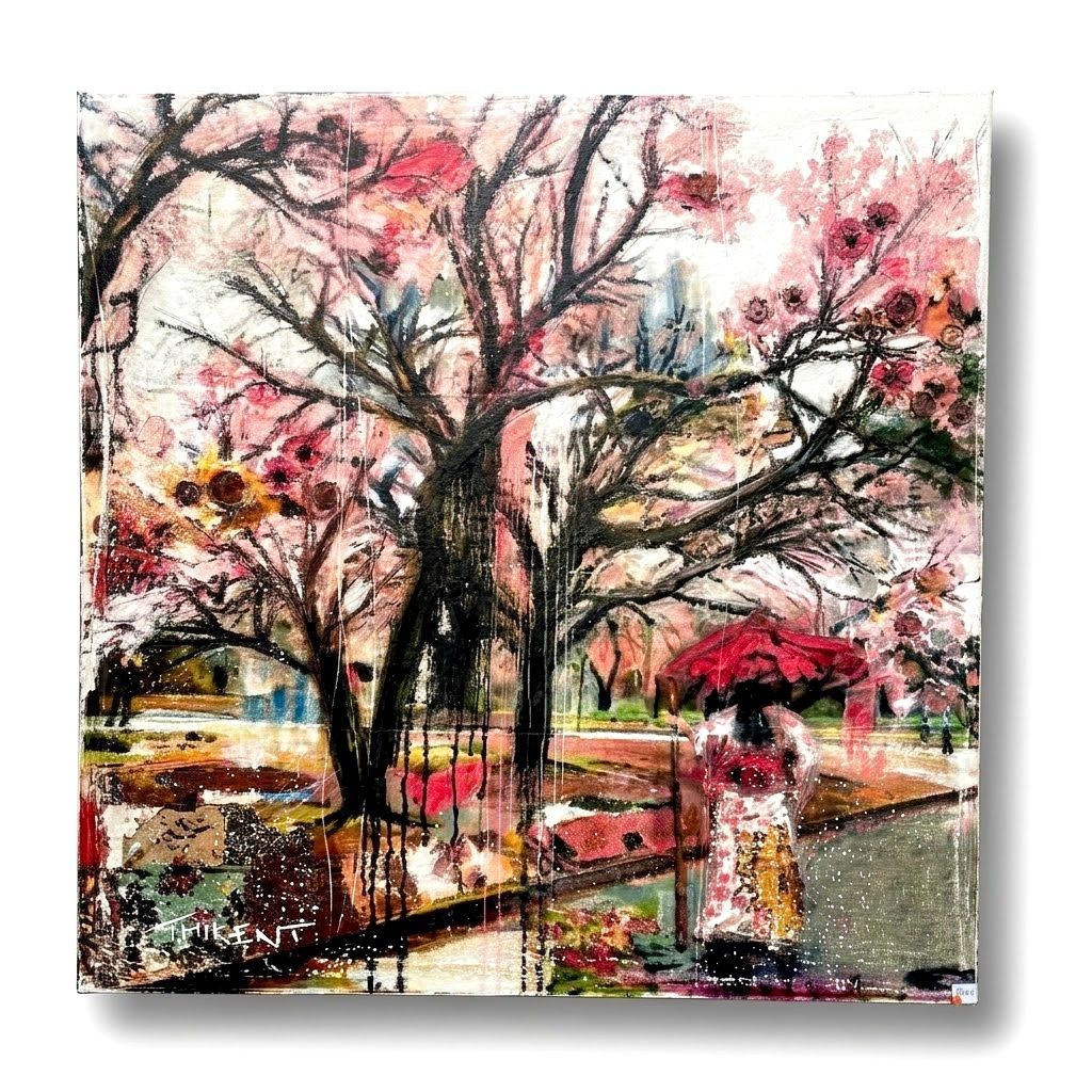 Tokyo, le parc, 80x80 cm Tokyo, le parc, 80x80 cm