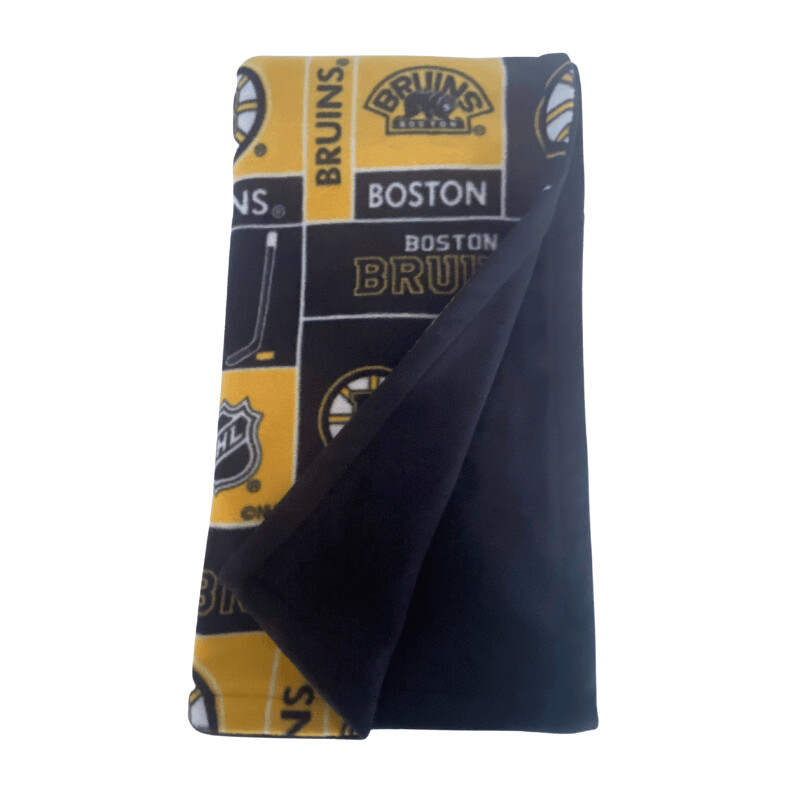 NHL Boston Bruins Block w/ Black Solid Back (L52" x W56")