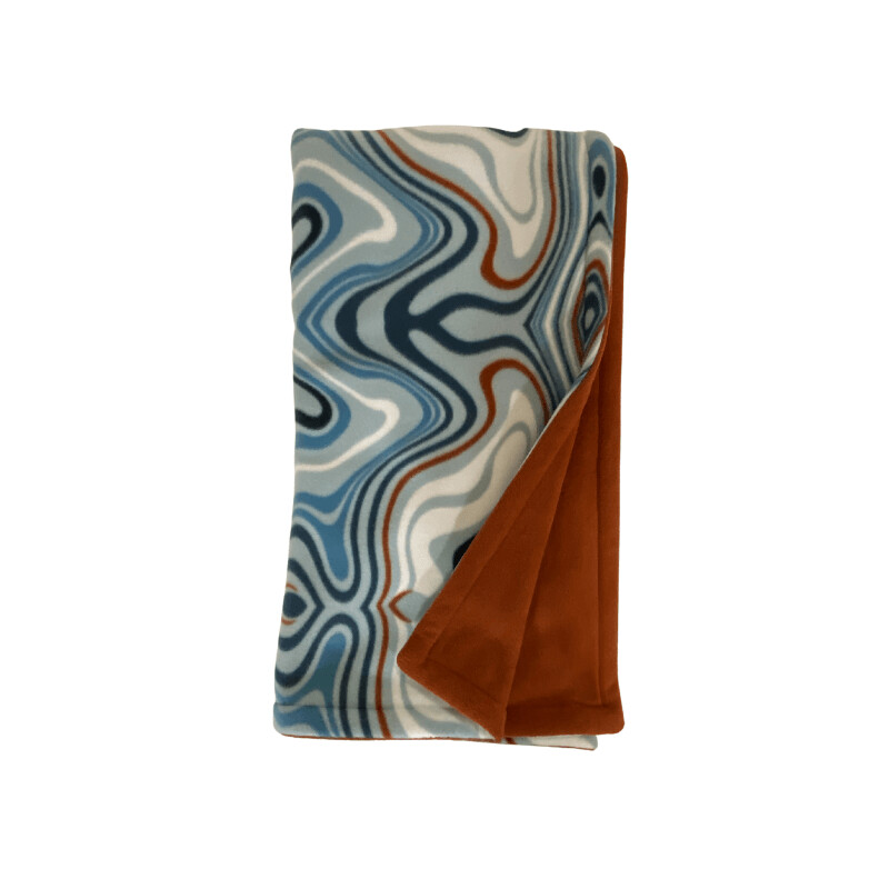Revival Squiggle and Pumpkin Spiced Solid back (L52" x W56")