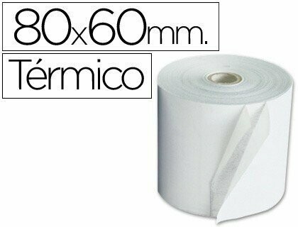 Rollo papel térmico (80x60 mm) de Kores