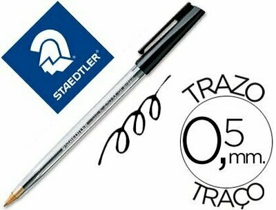 Bolígrafo NEGRO Stick 430 de Staedtler