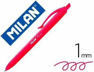 Bolígrafo retráctil ROJO P1 Touch de Milan