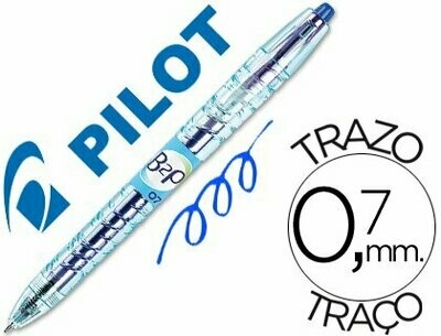 Bolígrafo retráctil tinta gel AZUL B2P de Pilot